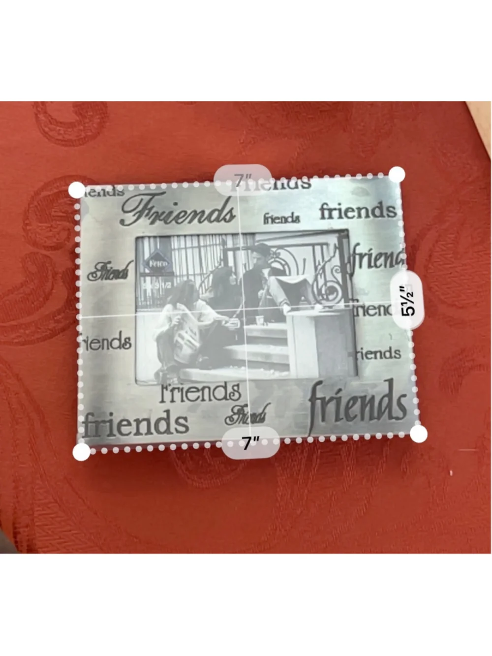 Clairs Y2K Friends Picture Frame One Size Silver Black